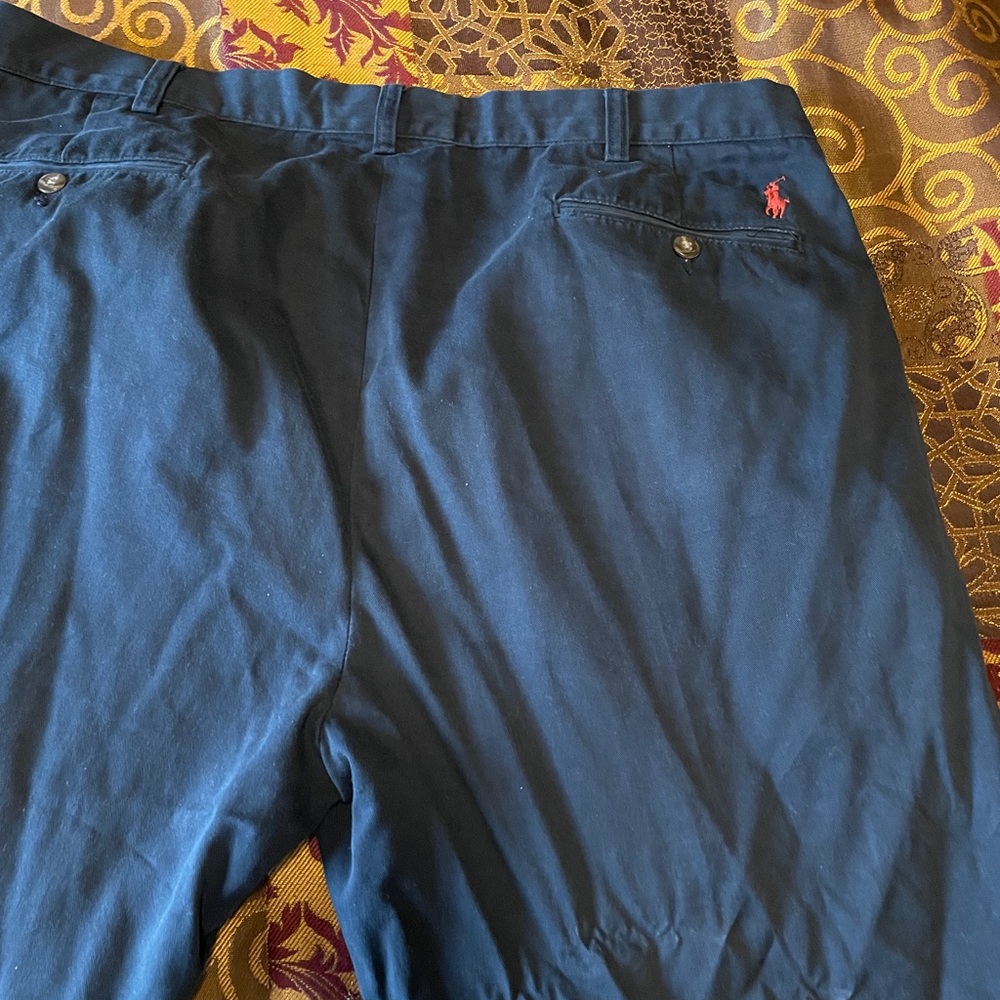 2 pair of Polo Ralph Lauren Chino pants dark blue and Salmon size 40/32